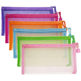CarryEpic mesh pouch with zipper closure keeps cosmetics secure and organized on the go.