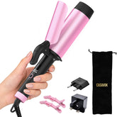 Casavok 2inch large-barrel curling iron creates big waves for long hair.