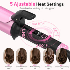 Casavok loose waves with the large-barrel for quick styling.