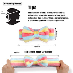 Casoty spa headband bow-style fits both kids and adults comfortably