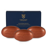 Caswell-Massey Heritage Woodgrain Sandalwood pack front view for daily ritual