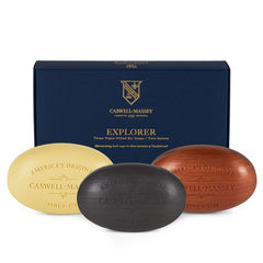 Caswell-Massey Woodgrain Sandalwood bar for a rich daily shower ritual.