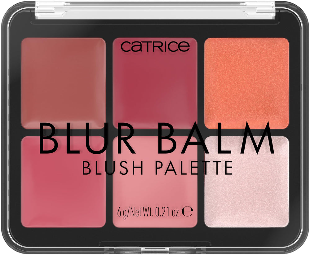 Catrice Blur Balm Blush Palette close-up shows creamy texture for seamless blending.