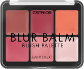 Catrice Blur Balm Blush Palette close-up shows creamy texture for seamless blending.