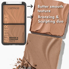 Catrice Butter Like Bronze Palette contour shade closeup for cool definition