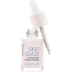 Catrice Skin Glaze hydrating serum primer bottle close-up for radiant skin
