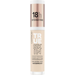 Swatches of Catrice True Skin High Cover Concealer on arm for shade 002 Neutral Ivory