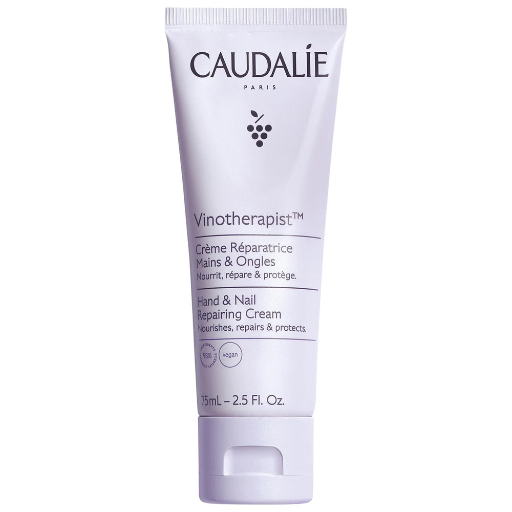 Caudalie bote crema manos 75 ml, hidratación ligera y rápida absorción.
