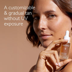 Caudalie Self-Tan Sun Drops drops into cream show customizable shade.