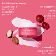 Caudalie VinoHydra organic shea butter nourish close-up for barrier support