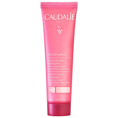 Caudalie VinoHydra Sorbet Cream jar highlights hydration for sensitive skin.