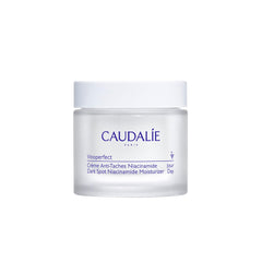 Caudalie Vinoperfect Brightening Moisturizer jar showing velvety texture for makeup prep