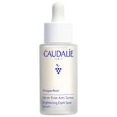 Caudalie Vinoperfect brightening serum bottle showing a lightweight, brightening formula for even skin tone.