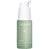 Caudalie Vinopure serum bottle front showcases the sleek design for pore care and daily use.