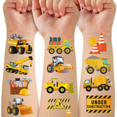 CAVALATAT cars construction tattoos 50-pack in package, ideal party favors and decorations.