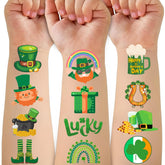 CAVALATAT St Patrick's tattoos shamrock design for festive kids' party favors
