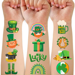 CAVALATAT St Patrick's tattoos shamrock design for festive kids' party favors
