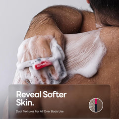 Caveem esponja exfoliante con correa para agarre cómodo.