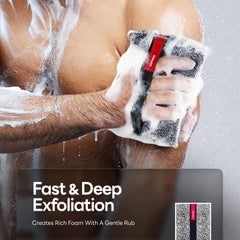 Caveem esponja exfoliante de ducha reutilizable para limpieza eficaz