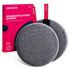 Caveem exfoliante corporal con textura extra firme en la mano para scrub intenso.