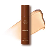 Cay Skin Isle Glow bottle closeup showing pearlescent finish for radiant skin