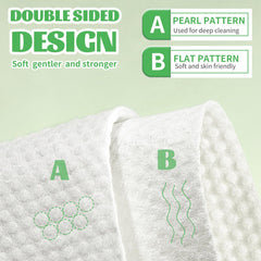 Cayxenful biodegradable 100% cotton towel ideal for sensitive skin cleansing.