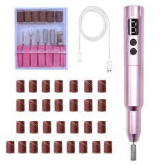 CBVCBV Nail Drill Kit cordless rechargeable design for gel manicures.