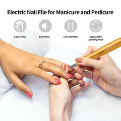 CBVCBV six grinding bits included for shaping, filing, and buffing nails.