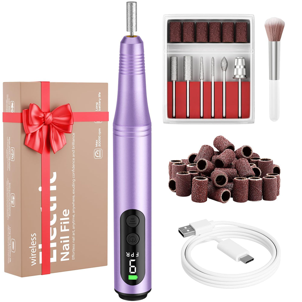 Ccigedy electric nail drill kit front view for home salon use
