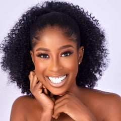 CECINILL Afro Puff drawstring pony extension provides a quick, natural-looking updo