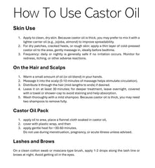 Cuidado de cejas y pestañas con aceite de ricino Essentially KateS en frasco ámbar.