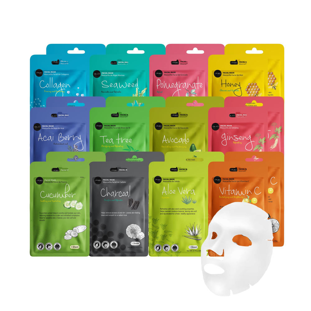 Celavi Essence mask variety pack intense hydration for moisturized skin