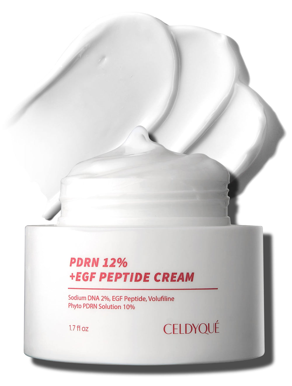 CELDYQUE PDRN crema envase: envase elegante para cuidado post-procedimiento.