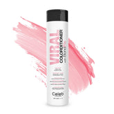 Celeb Luxury viral colorditioner bottle pour showing pink tint for vivid color options