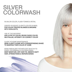 Celeb Luxury Viral Colorwash Extreme Silver foam demonstrates luxurious lather with color payoff.