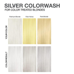 Celeb Luxury Viral Colorwash Extreme Silver swatches highlight cooling hue and even coverage.