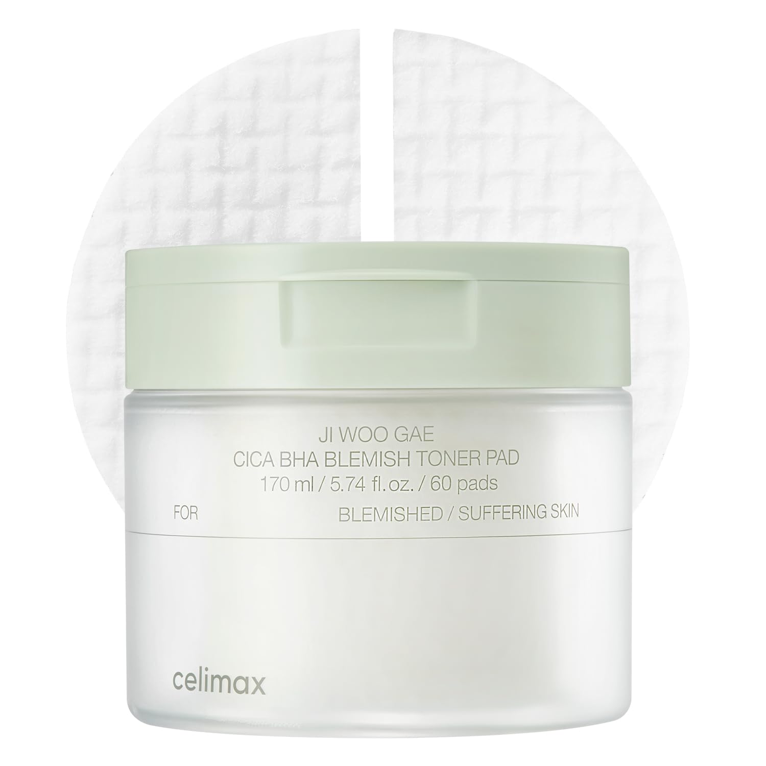 Celimax Ji.Woo.Gae CICA BHA packaging highlights soothing care.