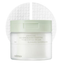 Celimax Ji.Woo.Gae CICA BHA packaging highlights soothing care.