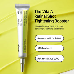 Celimax Vita A Retinal Shot, textura cremosa en la mano para poros y arrugas