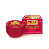 Cella Milano classic almond shaving cream foam delivers a rich, protective lather for a smooth shave.