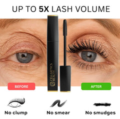 Cellmetics Mascara ergonomic brush enables steady, controlled lifts for shaky hands