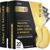 CÉLOR golden under eye patches close-up soothing puffy eyes