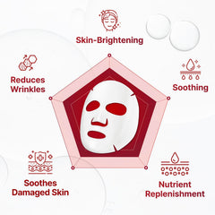 CENTELLIAN 24 Madeca Derma Mask, esencia nutritiva para hidratación profunda.