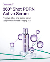 CENTELLIAN24 360º Shot serum center-face application shows even distribution and elasticity.