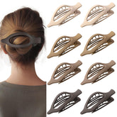 CENTSTAR 8-pack flat brown clip with secure grip for daily hairstyles.