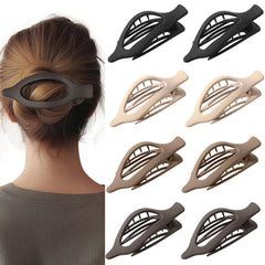 CENTSTAR pinzas francesas plano mate negro para fijación suave del cabello