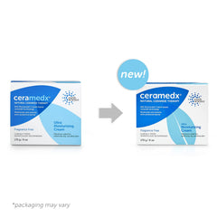 Ceramedx aplicación diaria para manos y cuerpo con hidratación duradera.