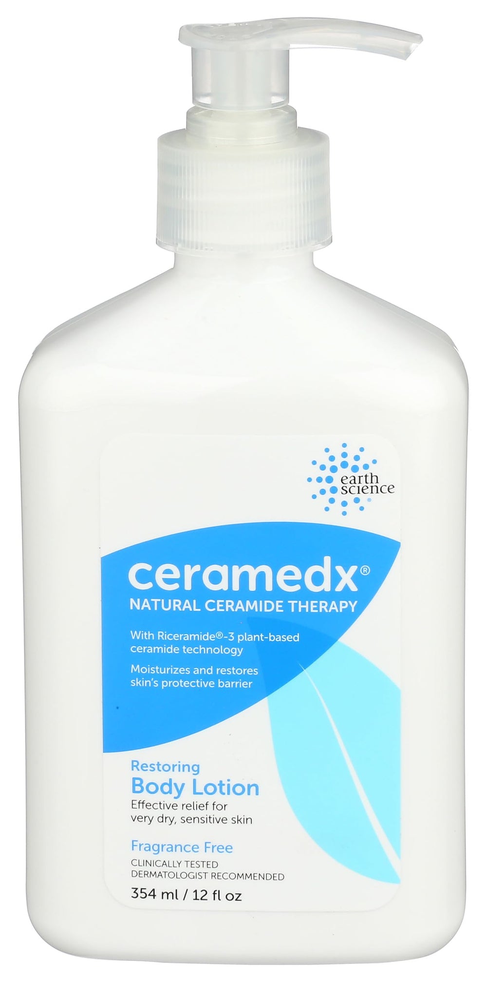 Ceramedx Loción Corporal Restauradora en botella para hidratación duradera.