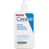CeraVe Acondicionador Hidratante; botella mostrando hidratación suave para el cabello.