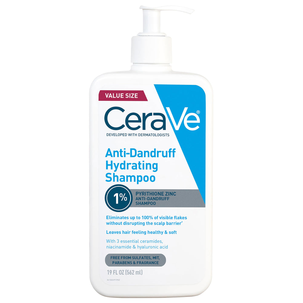 Champú CeraVe Anticaspa Hidratante: botella visible para limpieza suave